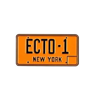Ecto-1 Ghostbusters License Plate Enamel Pin